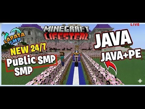 How to Join Minecraft Pe 24/7 SURVIVAL SMP with (Java/Pe) Free to Join...! 🤫