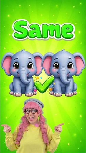 Same or Different Game for Toddlers Easy Learning Activity (Ages 2–4)