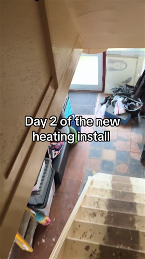 Heating System Installation Day 2: Dust and Progress
