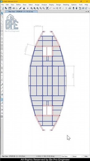 Draw Dimension Line in ETABS