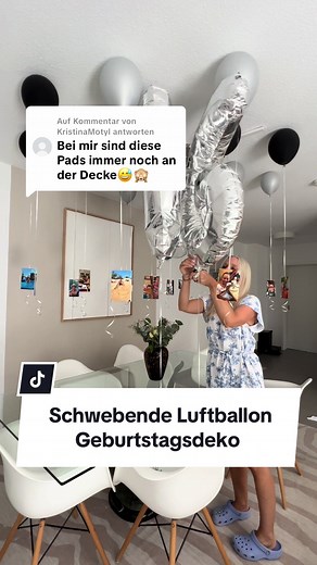 Schwebende Luftballons für die perfekte Geburtstagsdeko