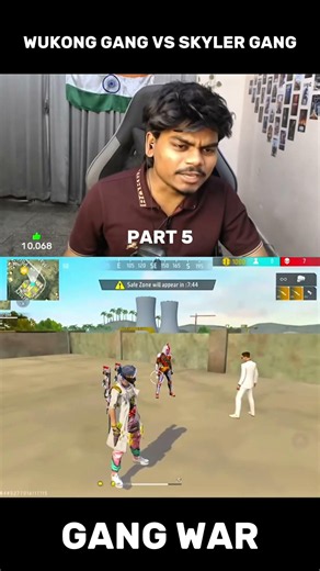 WUKONG GANG VS SKYLER GANG || PART 5 || Gang war battle 💀🔥 @Mani22islive #gangwarbattle #mani22