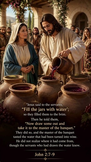 At the Wedding at Cana miracle faith turned water into the finest wine.🍷#like‪@Daughter_of_god28‬