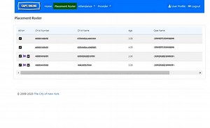 CAPS Online: Using the Placement Roster (Providers)