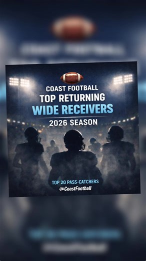 🏈 Top 20 Coast Wide Receivers – 2026 The Coast is stacked with pass-catchers heading into the 2026 season — proven playmakers, rising underclassmen, and versatile athletes who force defenses to pick their poison. This list isn’t about class hype or last year’s stat lines. It’s a snapshot of who stands out right now when projecting the upcoming season across the six coastal counties. Some names feel locked in. Others are climbing fast. And plenty of talent is knocking on the door. That’s what ma