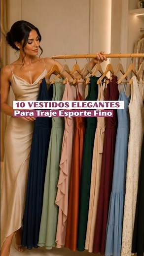 TRAJE ESPORTE FINO: 10 VESTIDOS ELEGANTES. #dicasdemoda #fashion #estilo #modafeminina