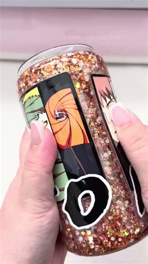 Naruto snow globe tumbler 🧡 #snowglobetumbler #satisfying #tumbler #naruto #anime