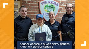 Lancaster County crossing guard retires after 18 years of service