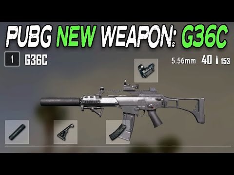 PUBG NEW RIFLE: G36C (all attachments)