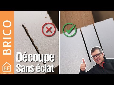 Comment couper du mélaminé avec une scie sauteuse, sans éclat ?