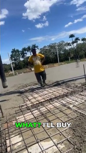 This Concrete Pouring Method is Genius #constructiontrick #hacks
