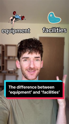 Difference Between Equipment and Facilities – Gym English Explained