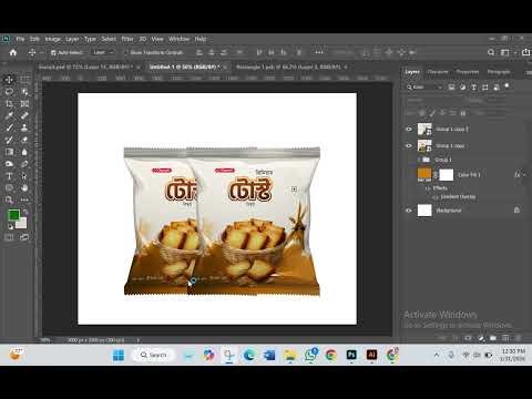 Toast Biscuit Packaging Design – Part 02 | Final Design & Mockup | Adobe Illustrator