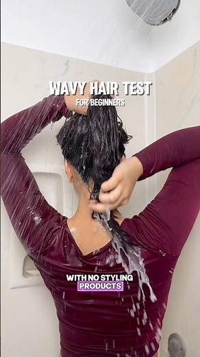 Wavy hair TEST for beginners! ​⁠All products from ‪@curlsmonthly‬ 💙