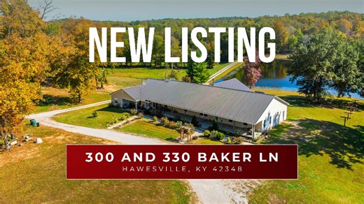 🌾 Your Kentucky Countryside Dream Awaits! 🌾 🏡 NEW LISTING: 300 & 330 Baker Ln, Hawesville, KY 42348 Welcome to 300 Baker Lane, a rare 109-acre estate offering endless possibilities — from a private retreat to an income-producing farm or multi-family homestead. Experience the perfect blend of comfort, space, and country charm just minutes from Hawesville and a short drive to Owensboro. ✅ 6 spacious bedrooms and 4 baths across 4,387 sq. ft. ✅ Includes a mother-in-law suite — perfect for guests 