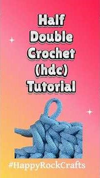 Half Double Crochet (hdc) tutorial #crochetwithtammy