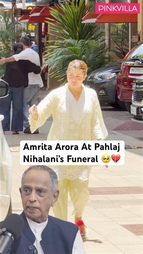 Amrita Arora Pays Her Final Tribute to Late Pahlaj Nihalani 💔 #shorts #pahlajnihalani #amritaarora
