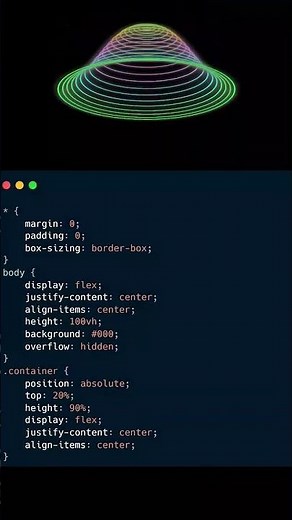 Create a Wormhole with Simple Code #developer #webdesign #coding #webdesign #animationmeme