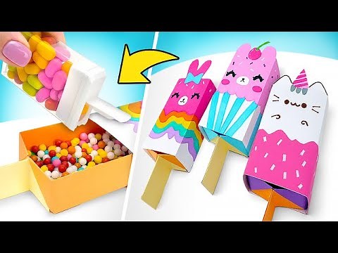 Die ungewöhnlichsten Origami-Förmchen für Süßigkeiten! 🍬✂️DIY-Geburtstagsverpackung mit Sammy & Sue
