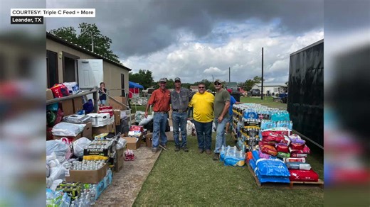 Northwest business owners drop off donations in Hill Country