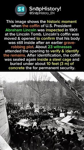 The Day Abraham Lincoln’s Coffin Was Exhumed and Opened in 1901 #didyouknow #historyfacts