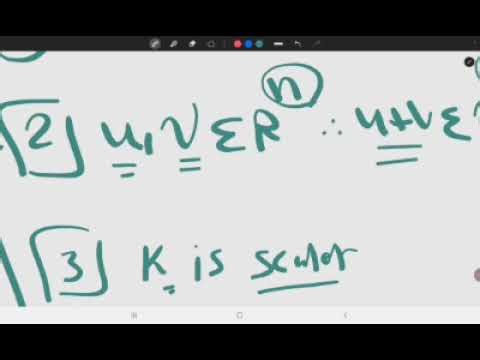 Revision on chapter 2 in linear algebra (vector space)