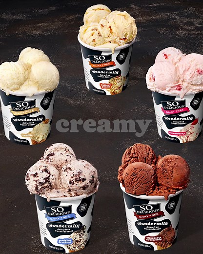 So Delicious Dairy Free® Wondermilk™. A dairy-free ice cream alternative so smooth you won’t believe it doesn't come from a cow. We dare you to choose a favorite flavor. | So Delicious Dairy Free