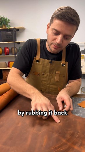 Have you ever heard of "crazy horse leather"? Here's what it looks like! Let's take a closer look at its unique characteristics. This is, personally, my favorite type of leather, and is great if you want your products to look rustic/vintage. 😁 | Tanner Leatherstein