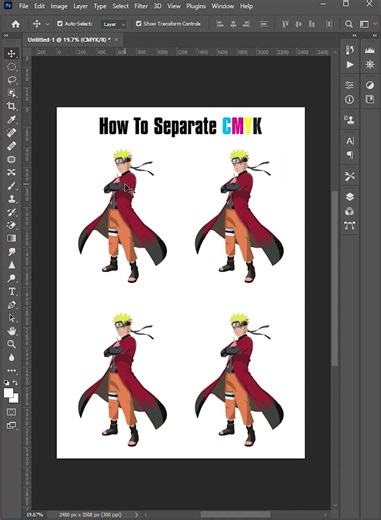 how to separate an image into CMYK colors in Photoshop #photoshop #photoshoptutorial #cmykprinting