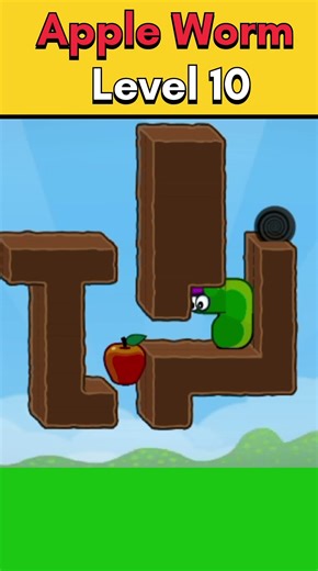 Apple Worm Level 10 #gameplay #puzzle