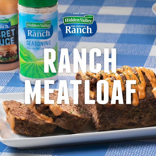 We've got a brand new take on a comfort food classic. All you need is ground beef, breadcrumbs, one egg, and Hidden Valley Ranch's Original Ranch Seasoning to get your taste buds saying, "more please!" Ready to take it up a notch? Kick ketchup to the curb and try Hidden Valley Ranch’s Cool & Tangy Secret Sauce on top. You can thank us later. | Hidden Valley Ranch