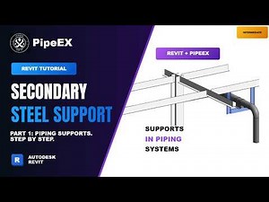 Revit Piping Tutorial: Create Primary and Secondary Pipe Supports.
