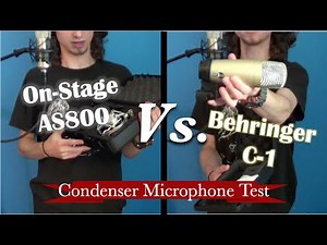 On-stage AS800 vs. Behringer C-1 || Microphone Review/Demo/Unboxing || Best Budget Vocal Mic?