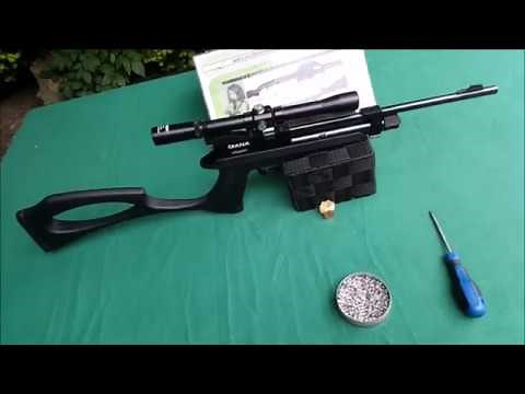 Diana Chaser WPU-Carbine 4,5 mm Co2// 25 MeterPräzision mit Billig-ZF & H&N FTT Green by WPU