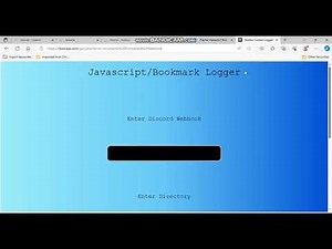 Roblox Javascript/Bookmark Logger 2023 (gen in description)