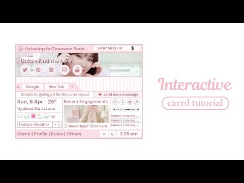 soft & cute interactive carrd tutorial - cr chiggiri