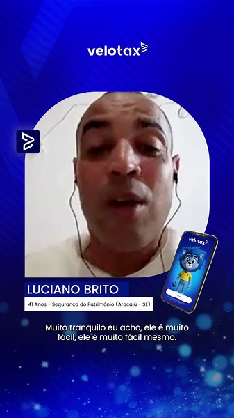 Testimonial from Velotax Client - Luciano Brito - Personal Loan and Income Tax Refund Advance
