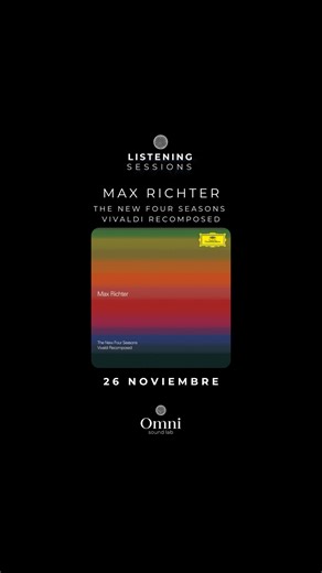 “Max Richter - The New Four Seasons: Vivaldi Recomposed” en formato inmersivo 🎧✨ En esta reinterpretación de “The New Four Seasons”, Max Richter traduce la estructura barroca de Vivaldi al lenguaje de la música contemporánea. A través de una orquesta de cuerdas y texturas electrónicas sutiles, el compositor alemán-británico redefine la relación entre tradición y modernidad En sonido inmersivo, la espacialidad de las secciones orquestales y el equilibrio entre los instrumentos acústicos y las ca