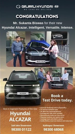 Hyundai Alcazar review by Sukanta Biswas - Gajraj Hyundai #gajrajhyundai #hyundaiindia #alcazarsuv