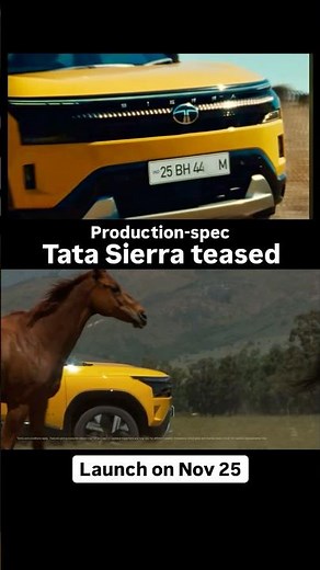 Tata Sierra launch on 25th November #shorts
