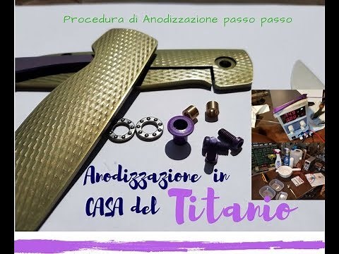 Anodizzazione del TITANIO in casa. TITANIUM anodizing Homemade