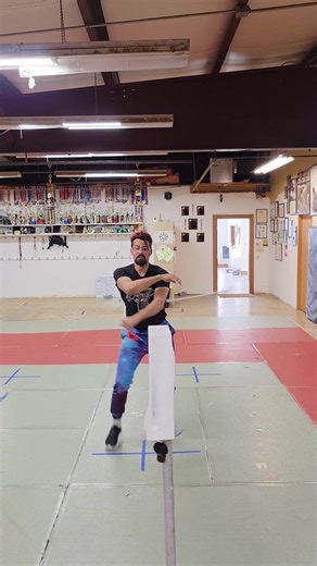 I am terrible and terrified with this thing still😃 #benseiarmy #trickshot #meteorhammer