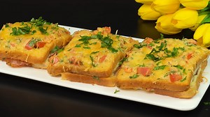 The Best Toast Recipe with Cheese and Bacon in Just 5 Minutes