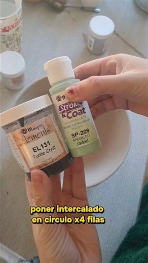 Tutorial de #cerámica efecto pavo real #esmaltes