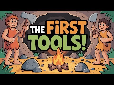 The First Tools – Stone Age Science 🪨 | Early Human Inventions for Kids