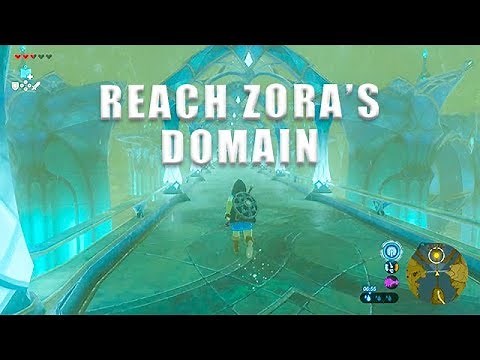 Reach Zora's Domain quest Breath Of The Wild - The Legend Of Zelda: BOTW walkthrough #19