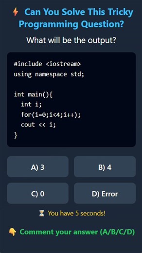 Interview Question for loop #9 | C++ Programming #placement #shorts #coding #tricky #logical