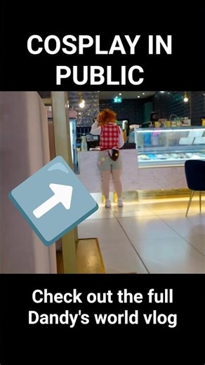 Dandy's world cosplay in public #dandysworld #roblox #cosplay #funny