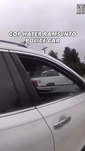 Cop Hater Rams Into Police Car 🚓 #police #cops #bodycam #policeofficer #lawenforcement #policeofficers #copsofinstagram #cop #sheriff #drama #truecrime | Police Bodycam Arrests HQ