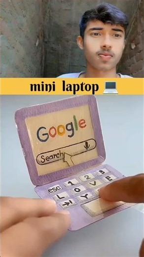 mini laptop 💻 bnaye cardboard box 🎁 se #shorts #shortsfeed #instagramgrowthexpert